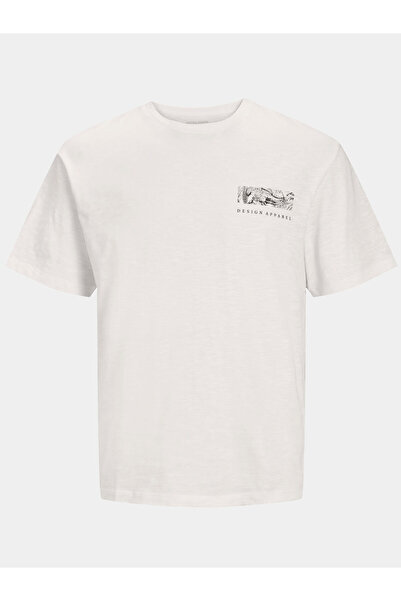 Jack & Jones Ανδρικό T-Shirt Jack Jones 12249187 Λευκό