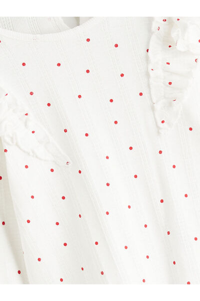 LC Waikiki Sparkling Choices from Shining Store | Crew Neck Ruffle Detail Baby Girl T-Shirt and Leggings