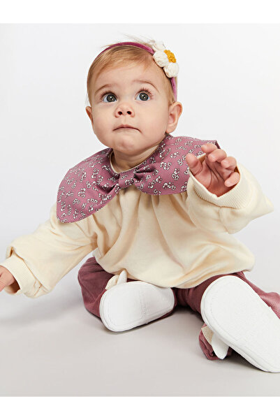 LC Waikiki Crew Neck Baby Girl Sweatshirt and Leggings 2 Pack