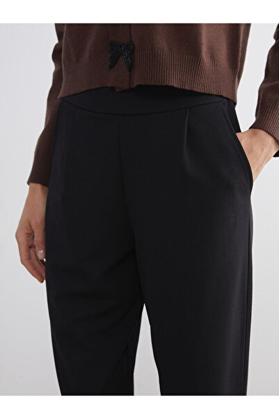 LC Waikiki Create Your Style from Uzg Store |   Elastic Waist Carrot Cut Women's Trousers