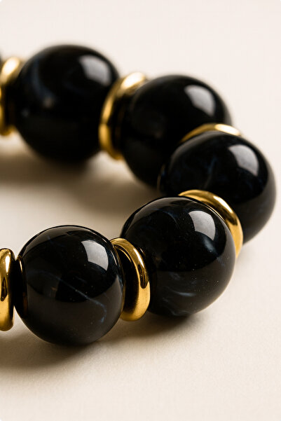 GIHANDMADE Colorful Stone Detailed Resin Women's Bracelet Elegant Stylish Jew...