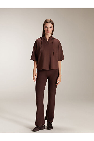 LC Waikiki Sparkling Choices from Shining Store |   Plain Short Sleeve Women's Hoodie