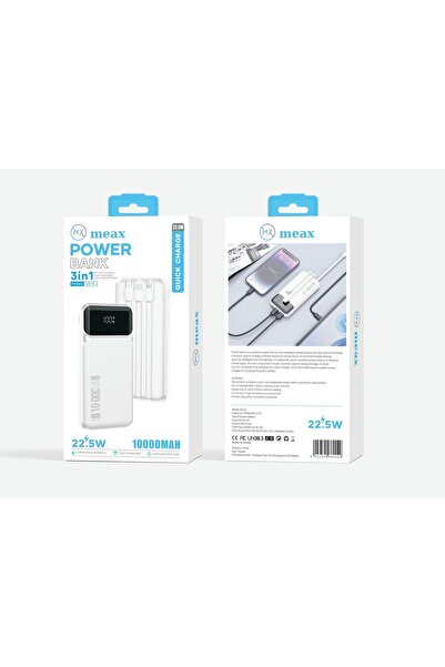 meax 10.000 mAh Power Bank Hızlı Şarj