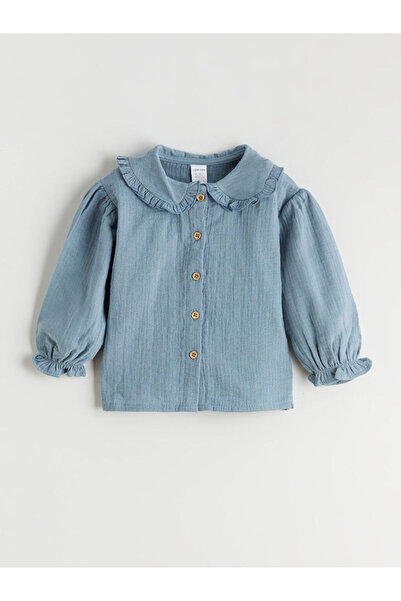 LC Waikiki Sparkling Choices from Shining Store | Peter Pan collar Baby Girl Shirt and Pants 2-Pack