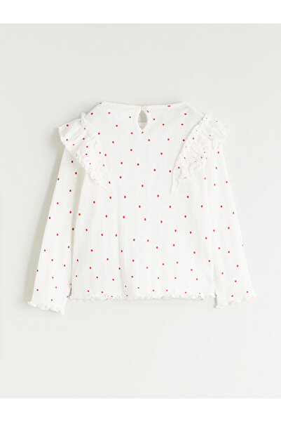 LC Waikiki Sparkling Choices from Shining Store | Crew Neck Ruffle Detail Baby Girl T-Shirt and Leggings