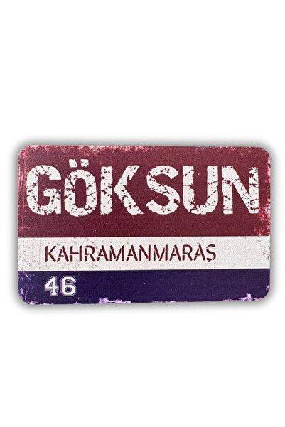 Woobizo KAHRAMANMARAŞ GÖKSUN Retro Tasarım Ahşap Buzdolabı Magneti –Hediyelik...