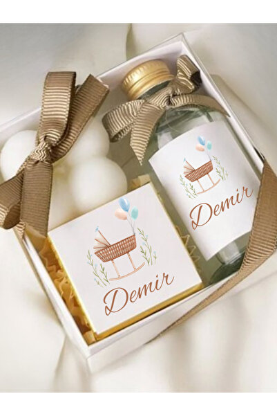 Home Kişiye Özel Kolonya Mum Çikolata Set Nişan, Nikah, Mevlit, Doğum Günü He...