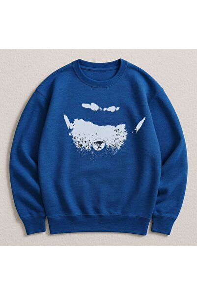 MAYDAY CULTURE Синя двуслойна унисекс блуза Ken Carson с DTF печат, лека, сво...