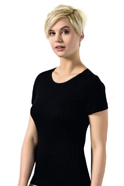 NightLove Öztaş Transfer Half-Sleeve Ribana Undershirt 2003-A