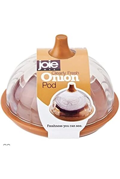 Generic Joie Onion Saver and Storage Container, Hard Plastic Pod, Orange, 1-Piece