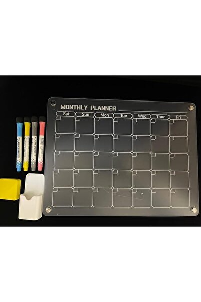 Generic Magnetic acrylicboard Weekly Calendar Planner - Dry Erase, Reusable | Perfect for Fridge, Office, an