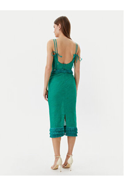 Simona Corsellini Γυναικείο Φόρεμα Κοκτέιλ P25CPAB02001 Πράσινο