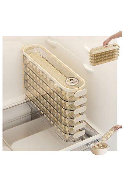 Generic TaboSi Fridge Storage Boxes with Lids, Stackable Dumpling Storage Freezer Containers, Refrigerator D