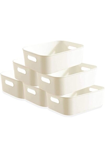 Generic HuanShiJingXuan Plastic Storage Bins, Set of 6 Storage Bin Storage Ba...