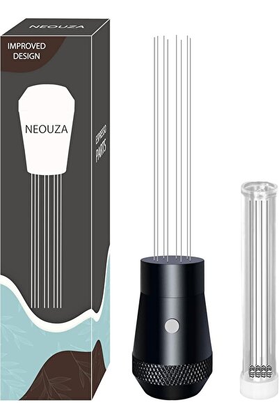 Generic Coffee WDT Distribution Tool Accessories, Aluminum Handle Built-in Magnet Design,0.4mm 8 Stainless N