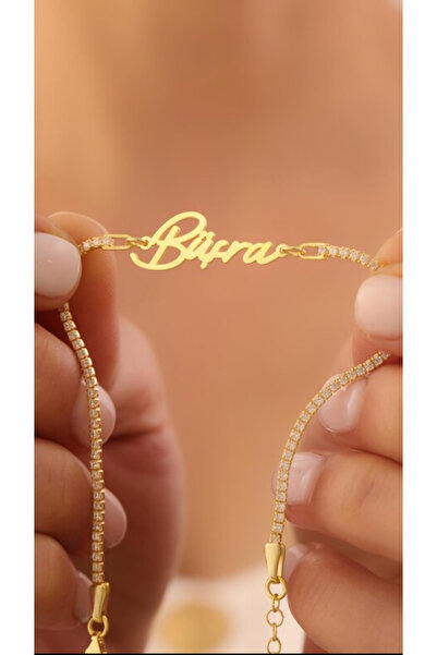 Wind Silver 14 Şubat Özel İsmini Su Yoluna Ekle bilekliği 925 Ayar