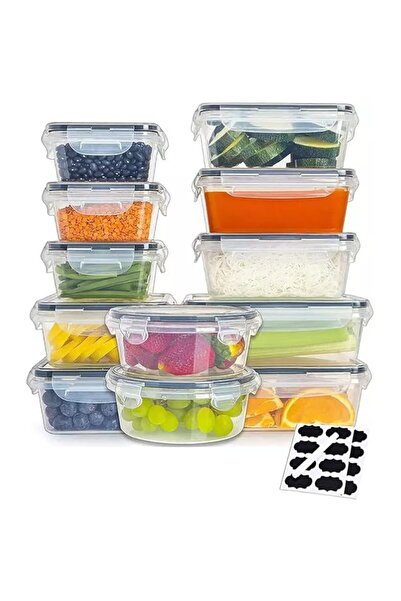 Generic TYCOM Meal Prep Container, Airtight Food Storage Container Set of 12 pcs,Re-usable Plastic Food Cont