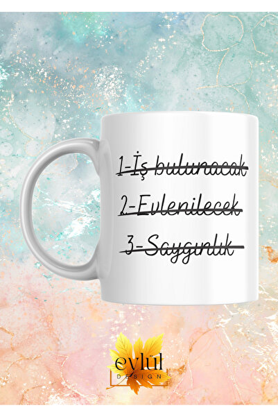 Eylül Design Recep İvedik Yapılacaklar Tasarım Baskılı Kupa Bardak Hediye Çay...