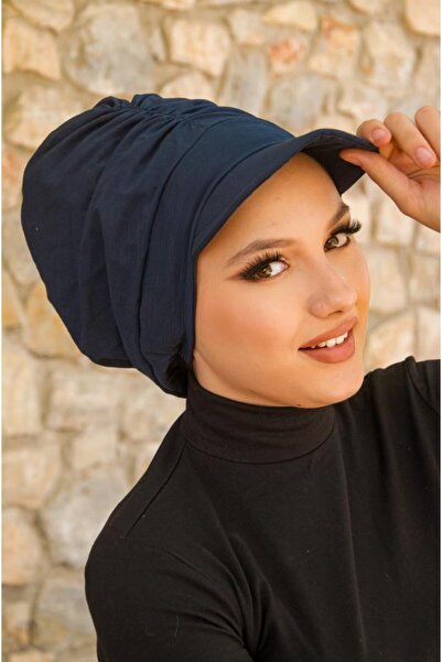 Aişe tesettür Navy Blue Hijab Hat