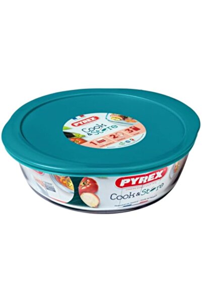 Generic Pyrex Cook & Store Round Roaster with Lid - 2i3L Capacity for Versatile Cooking and Storing