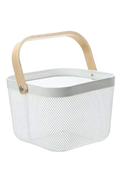 Generic سلة معدنية شبكية فولاذية، سلة تنظيم تخزين متعددة الوظائف، سلال مطبخ معلقة، قاعدة فاكهة