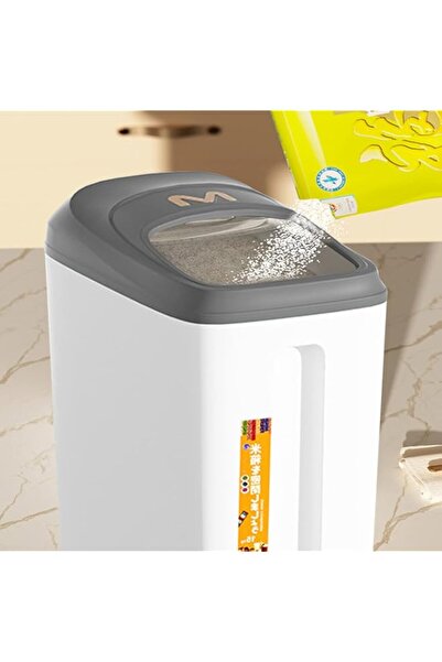 Generic DAYONG Large 15KG Rice Storage Container With Lids and Wheels, BPA Free Airtight Kitchen Storage Co