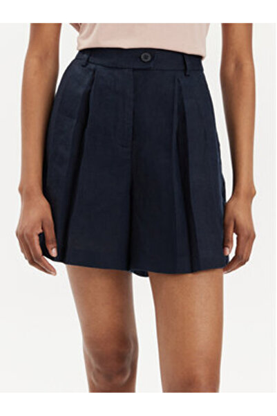 Sisley Γυναικείο Σορτς από Υφασμάτινο 4AGHL9013 Μπλε Σκούρο Μπλε