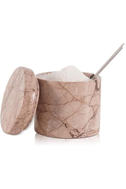 genric قبو ملح رخامي من SPESHSTONES مع ملعقة 3 بوصات من مارينارا حامل ملح مصن...