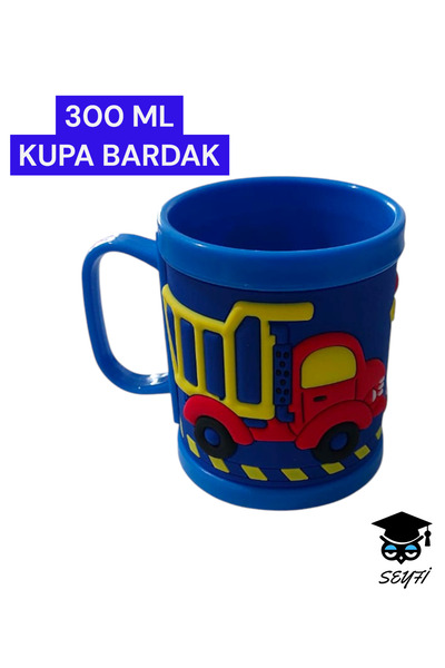 SEYFİKİRTASİYE 300 ml Desenli ve pop-it kupa bardak çeşitleri plasik çocuk bardakları 1 ADET Fosforlu canlı renkler