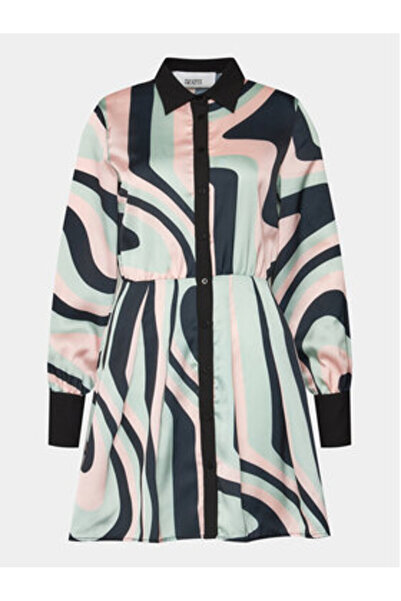 Silvian Heach Γυναικείο Φόρεμα-Πουκάμισο GPP24333VE Πολύχρωμο, Ροζ