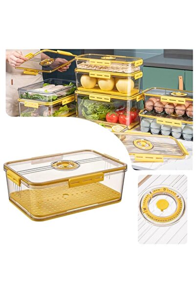 genric GoodsTJ Food Storage Container with Date Display Labels Airtight Refri...