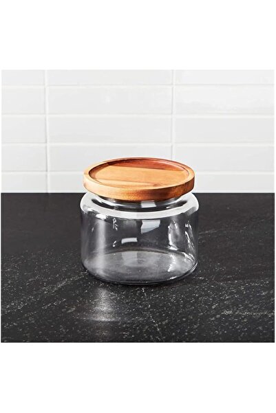 genric برطمان مونتانا من أنكور هوكينج بغطاء من خشب الأكاسيا، سعة 48 أونصة