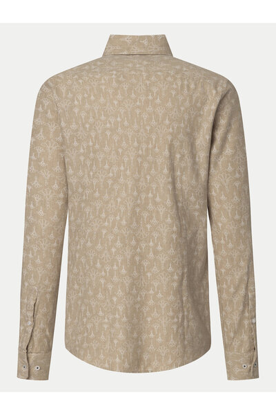 Joop Ανδρικό Πουκάμισο 10018635 30043581 Μπεζ