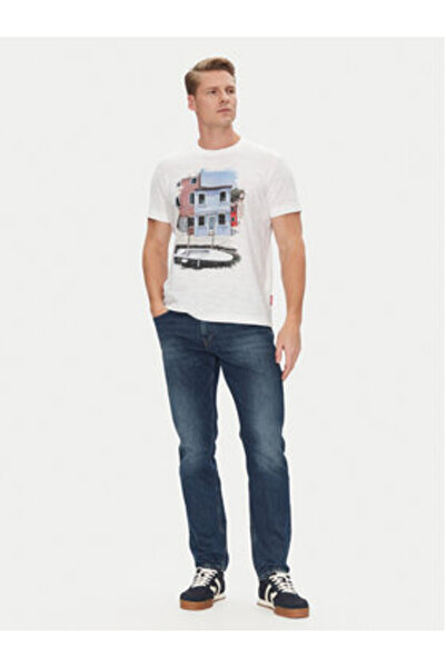 JOOP JEANS Ανδρικό T-Shirt 10019403 30045721 Λευκό