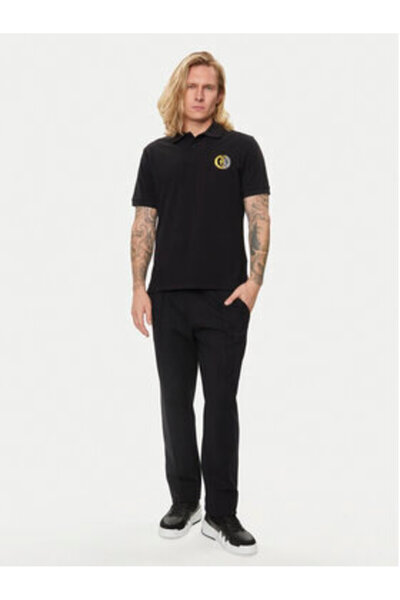 Just Cavalli Ανδρικό Πόλο 76OAGG19 Μαύρο