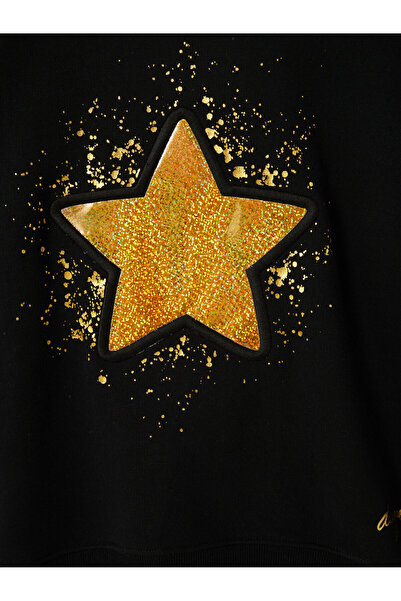 Desigual Φούτερ για κορίτσια 23WGSK02 Μαύρο