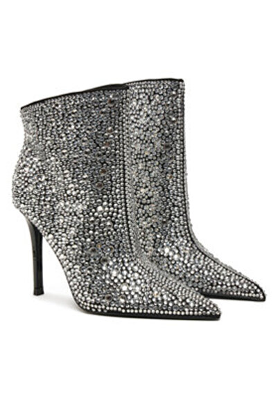 Steve Madden γυναικεία μποτάκια μέχρι τον αστράγαλο SM11003450 ασημί