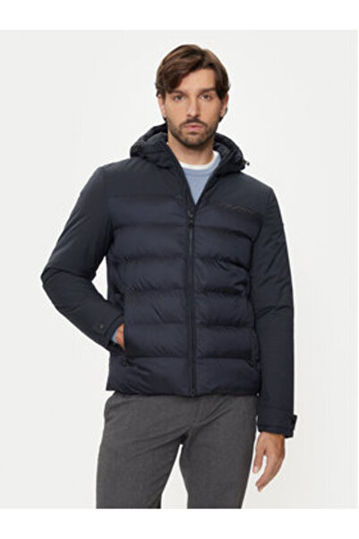Geox Ανδρικό Χειμερινό Μπουφάν M4628J-TC188 Μπλε Σκούρο Μπλε