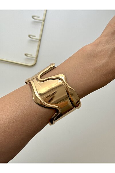 YOUES JEWELRY Kalın Kelepçe Bilezik Ayarlanabilir Unisex