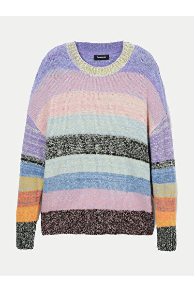 Desigual Γυναικείο Πουλόβερ 24WWJF28 Πολύχρωμο