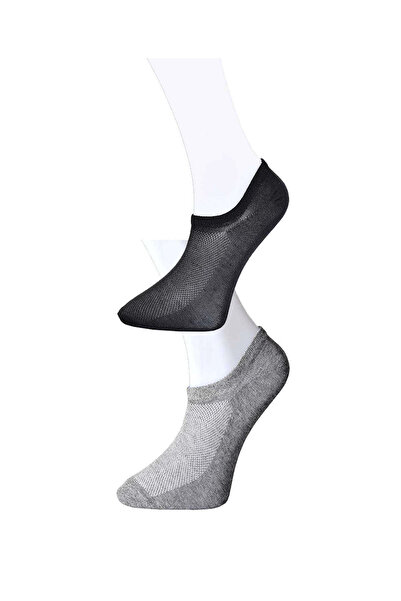 HarmonyAura Black And Gray Men's Invisible Socks 9 Pairs