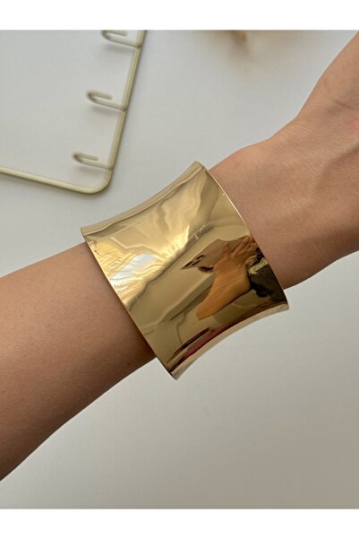 YOUES JEWELRY Kalın Kelepçe Bilezik Ayarlanabilir Unisex