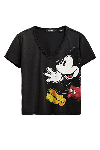 Desigual Γυναικείο T-Shirt 25SWTKAG Μαύρο