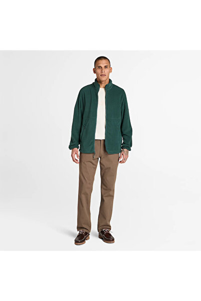 Timberland Full Zip Polar Fleece Men's Green Jacket Tb0A6Hm33171