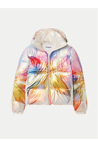 Desigual Γυναικείο Χειμερινό Μπουφάν 24WWEW40 Πολύχρωμο