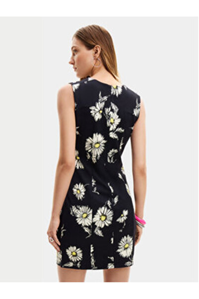 Desigual Γυναικείο Καλοκαιρινό Φόρεμα 24SWVK18 Μαύρο