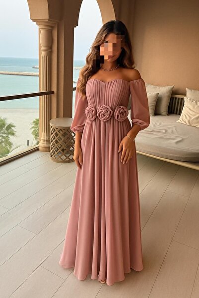 Generic Soft, feminine, pastel pink dress.