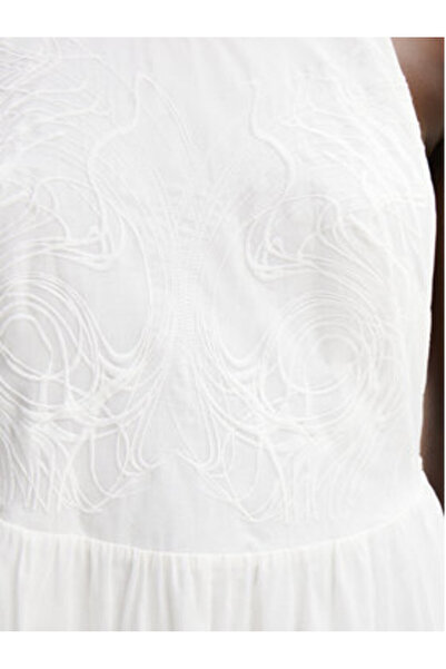 Desigual Γυναικείο Καλοκαιρινό Φόρεμα 24SWVW78 Λευκό