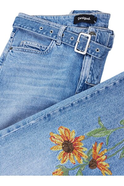 Desigual Γυναικείο Τζιν 25SWDD14 Μπλε