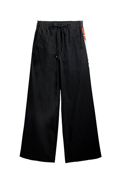 Desigual Γυναικείο Παντελόνι από Υφασμάτινο 25SWPW19 Μαύρο